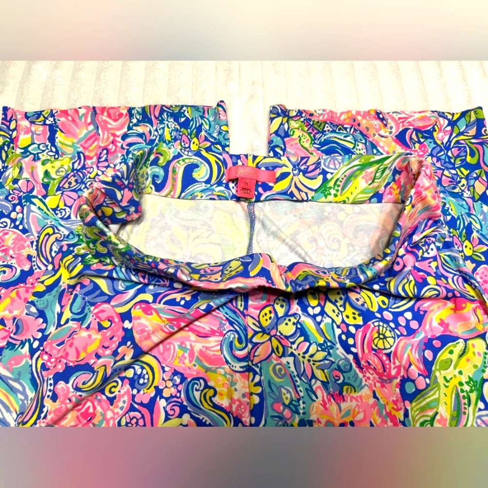Lilly Pulitzer Palazzo Pants, Like New, Women's Size Medium, 60 Animal Pop Up - Picture 6 of 8